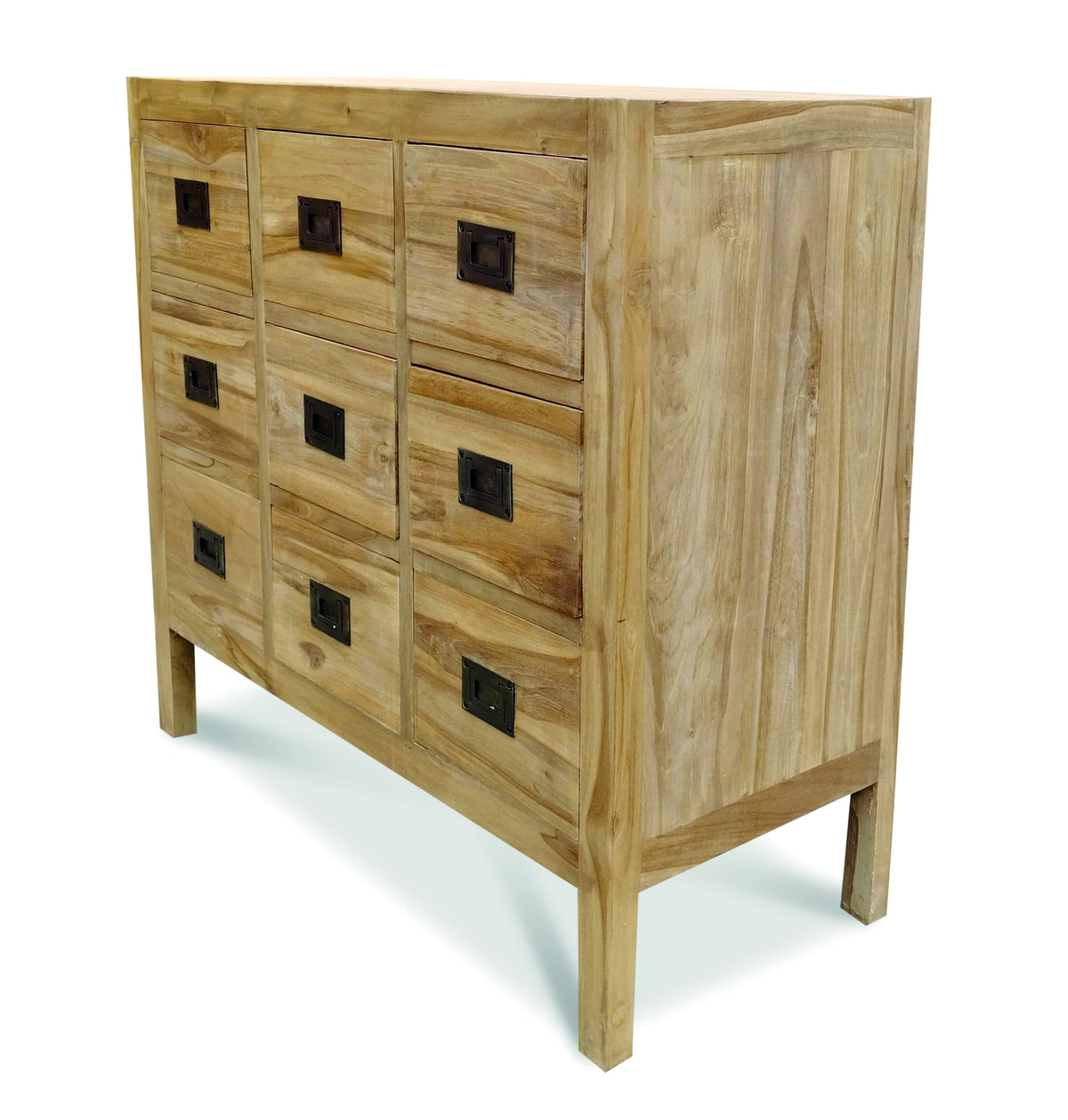 Reclaimed Teak Cabinet 9 Drawers