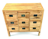 Reclaimed Teak Cabinet 9 Drawers