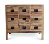 RECLAIMED TEAK CABINET 9 DRAWERS