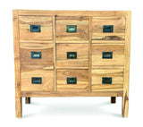 Reclaimed Teak Cabinet 9 Drawers