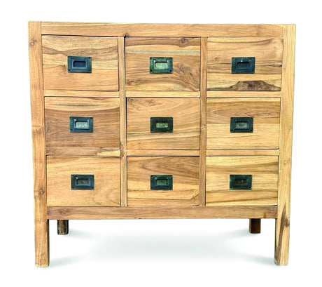 Reclaimed Teak Cabinet 9 Drawers