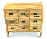 Reclaimed Teak Cabinet 9 Drawers