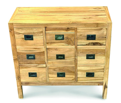 Reclaimed Teak Cabinet 9 Drawers