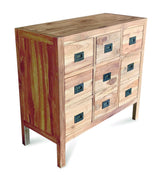 Reclaimed Teak Cabinet 9 Drawers