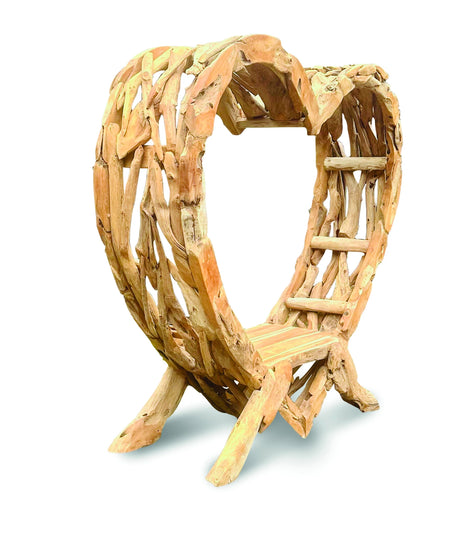 Teak Driftwood Love Bench 180cm