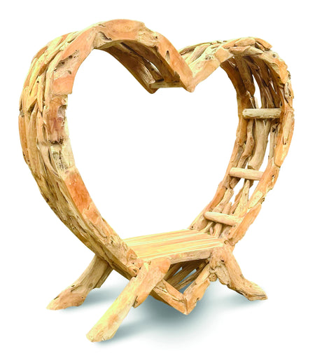 Teak Driftwood Love Bench 180cm