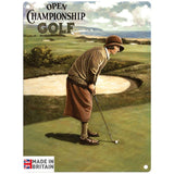 Small Metal Sign 45 x 37.5cm Vintage Retro Open Golf Championship