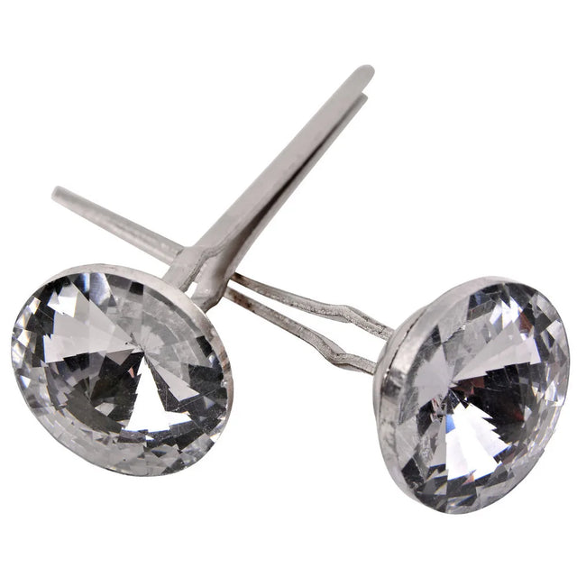 Clear Glass Prong Buttons