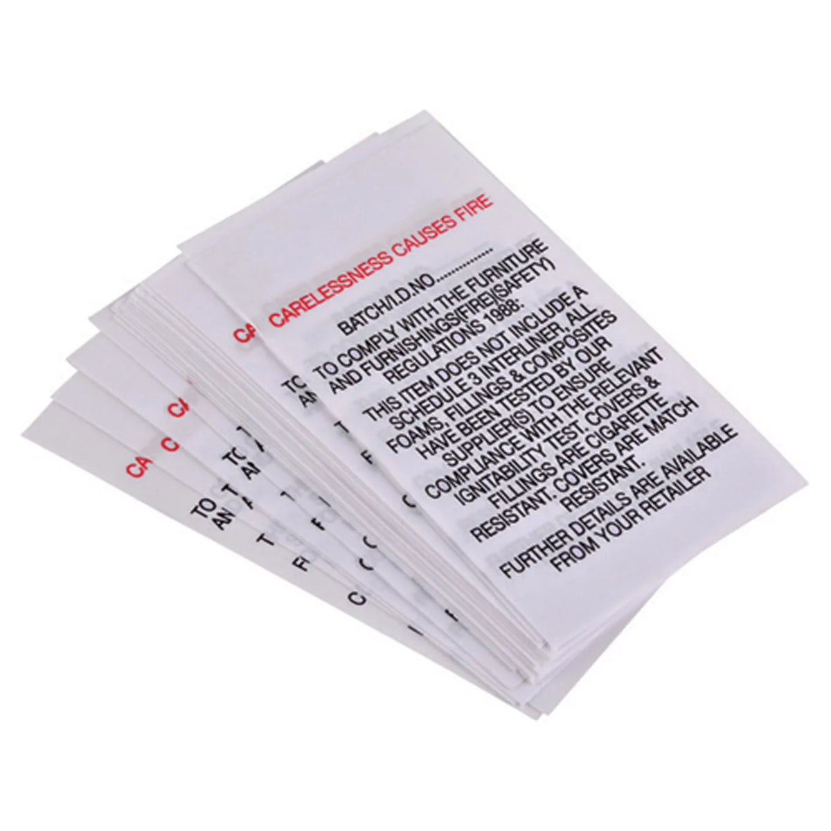 Sew In Labels "Does not include" (All Sizes)