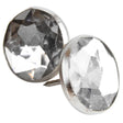 22mm Clear Acrylic Diamond Nail Back Buttons
