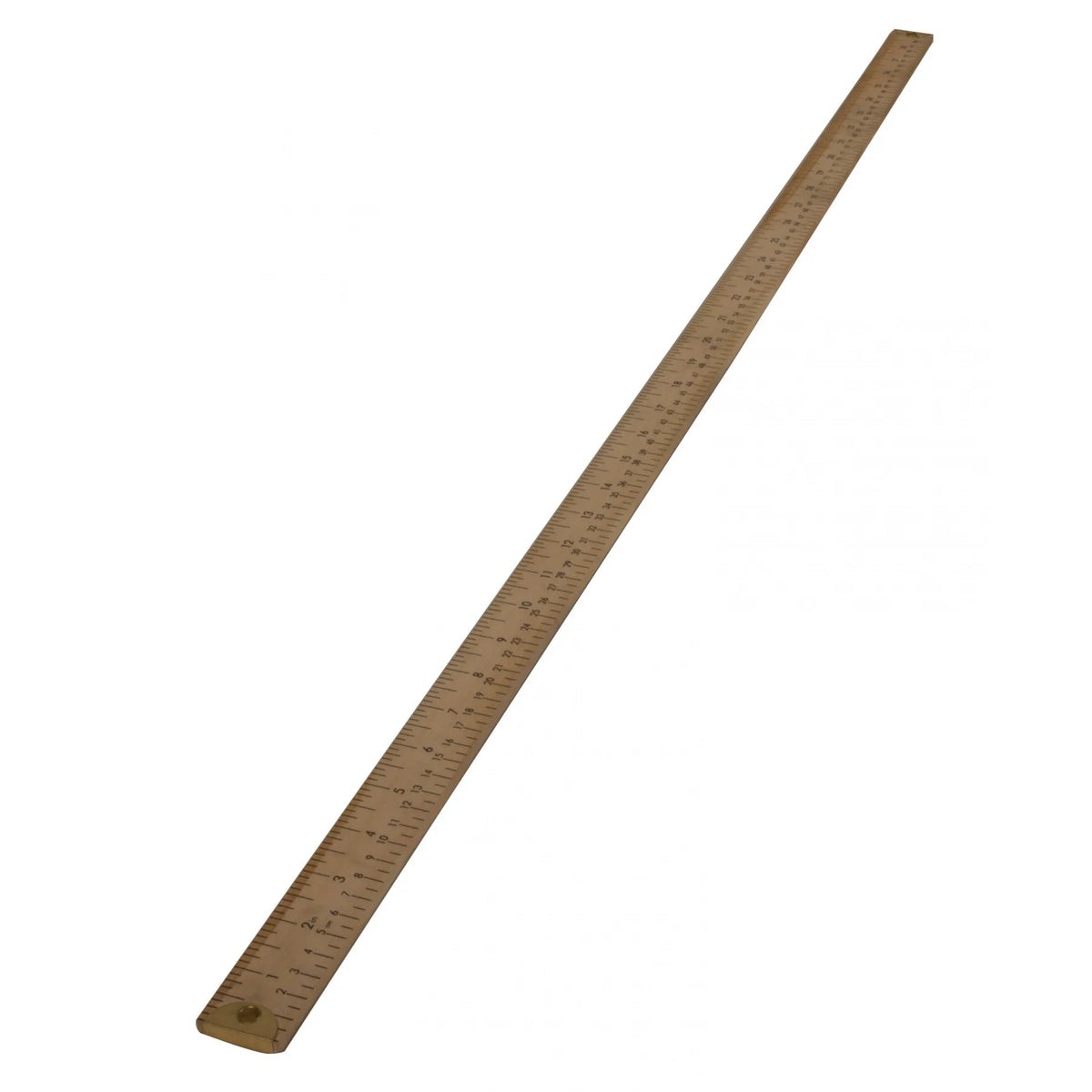 Brass Ended Wooden Ruler
