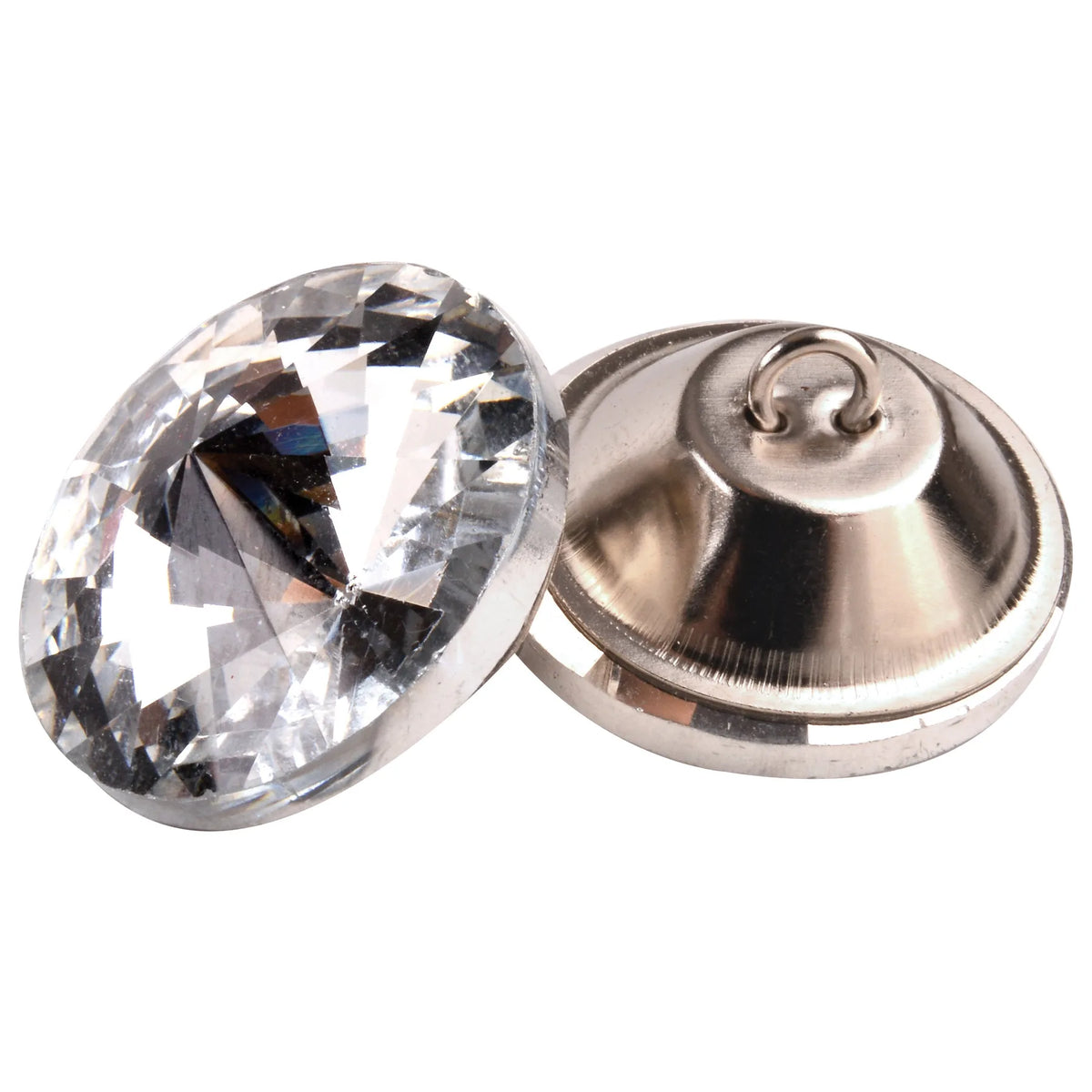 Clear Glass Buttons (All Sizes)
