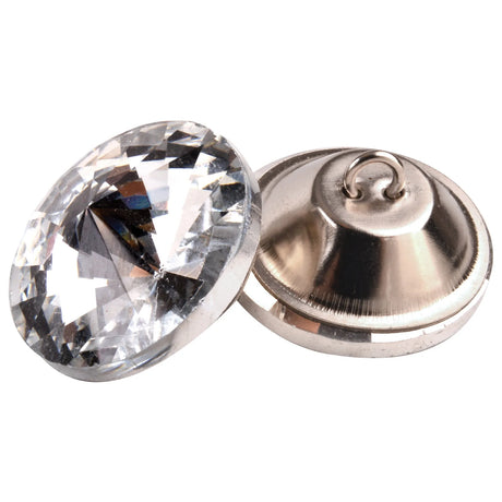 Clear Glass Buttons (All Sizes)