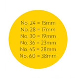 No 30 Steel Button Tops