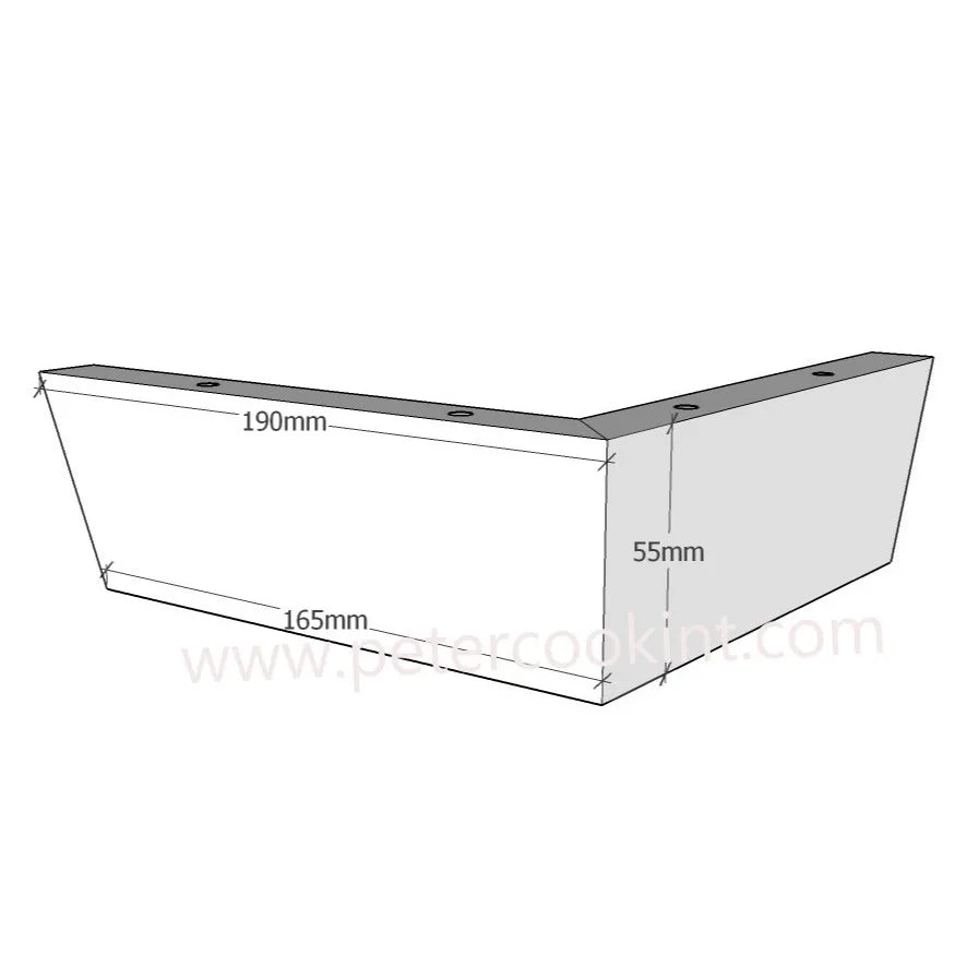 Chrome Finish H55mm_L190mm