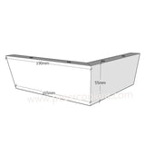 Chrome Finish H55mm_L190mm