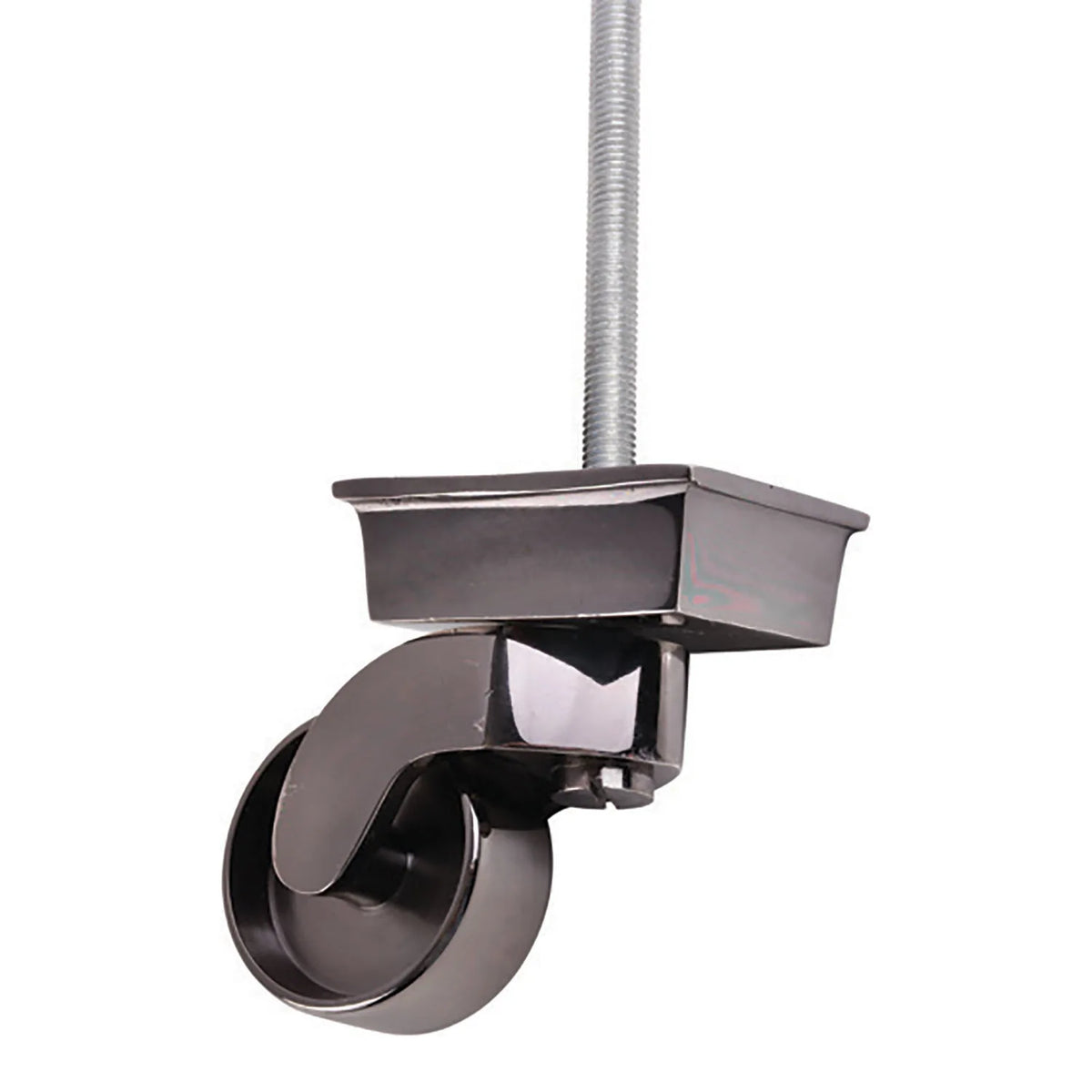50mm Black Chrome Square Shallow Castor