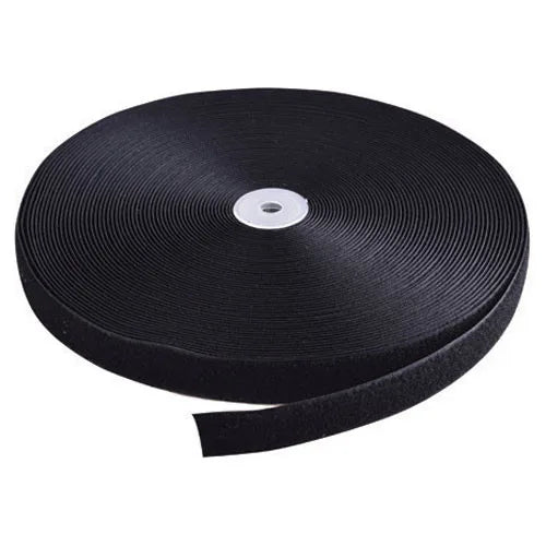 75mm Black Hook & Loop