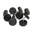 19mm Black Rubber Glides