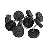 19mm Black Rubber Glides