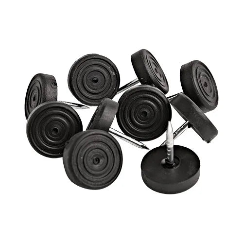 19mm Black Rubber Glides