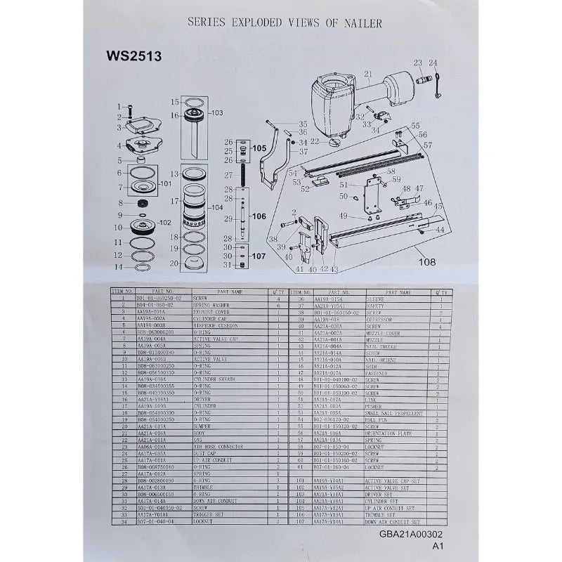 Peter Cook Corrugated Fastener Pneumatic Frame Staple Gun