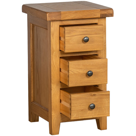 Compact 3 Drawer Bedside