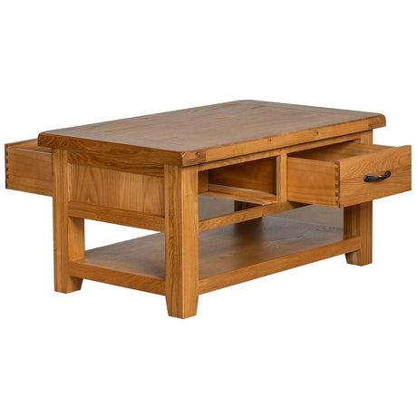 Coffee Table With 2 Drawers