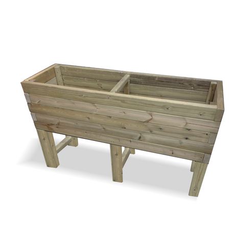 RAISED SUPER HEAVY DUTY VEG TROUGH 120X60X80
