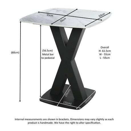 Lamp Table - In Grey Stone