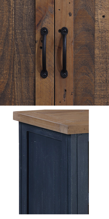 Splash of Blue - Low Square Coffee Table