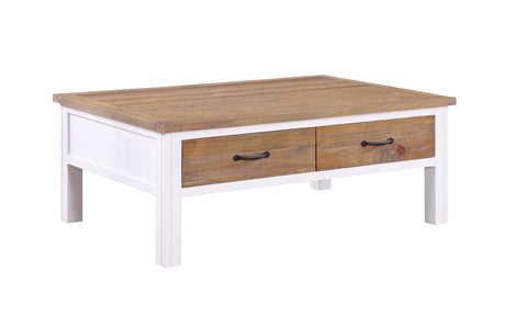 Splash of White - Coffee Table With Four Drawers
