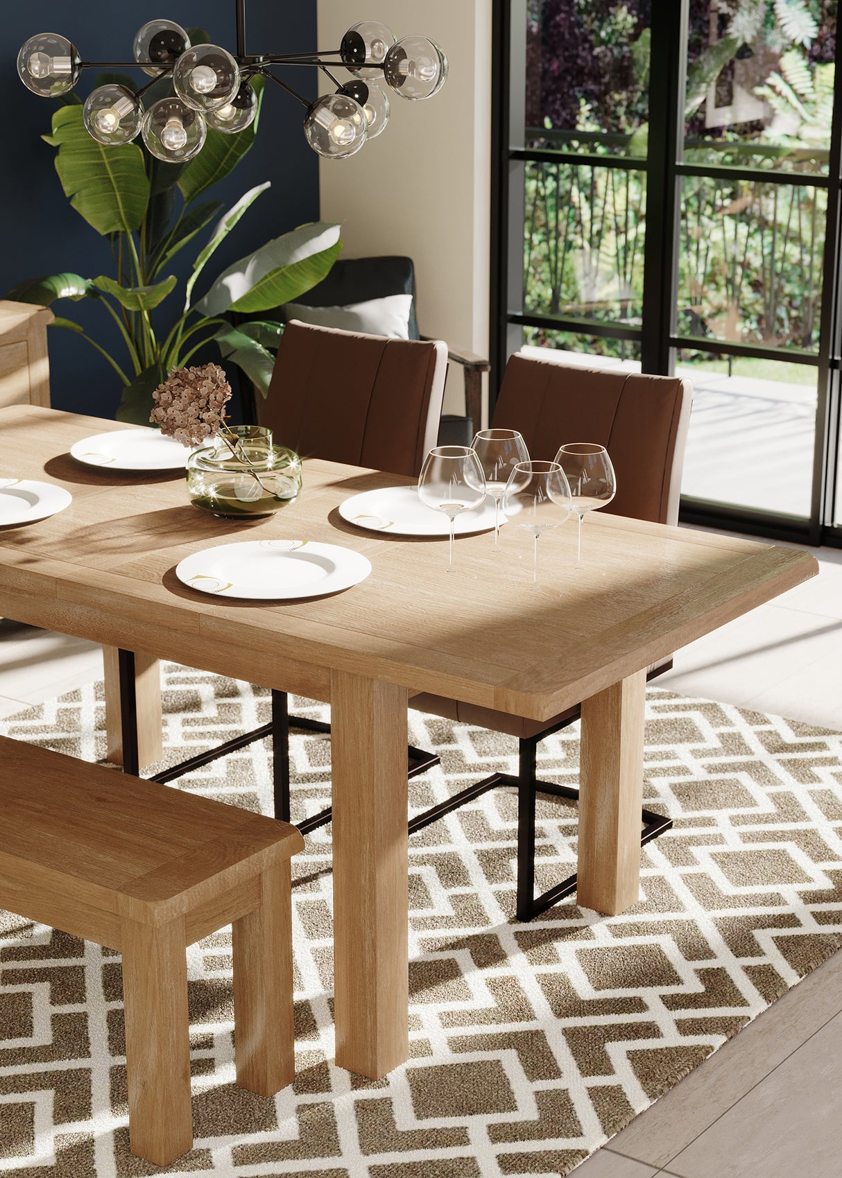 Trent Cantilever Dining Chair In Vintage Brown Pu (TRE001)