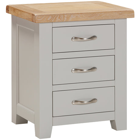 3 Drawer Bedside (WPT001 - MOON GREY)