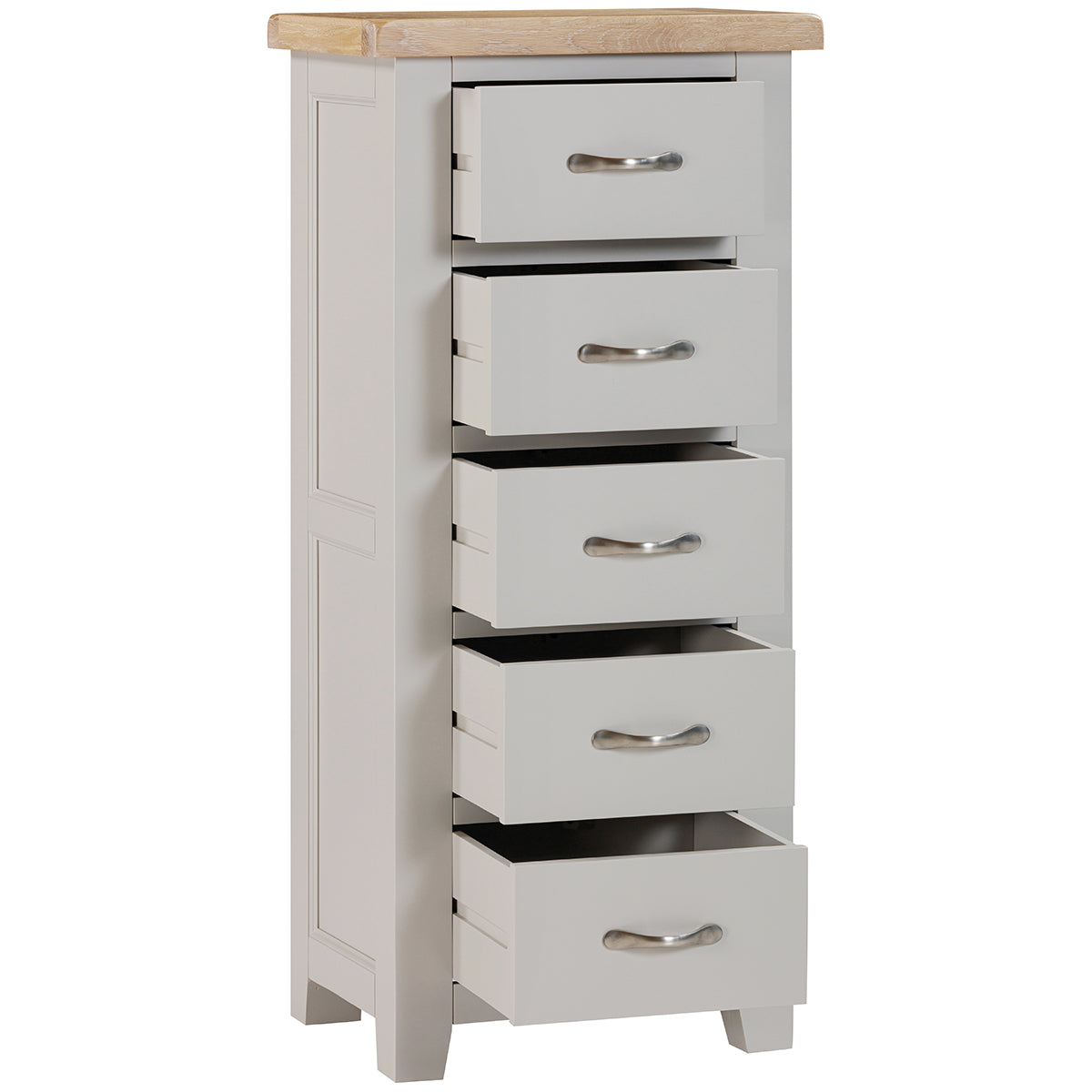 5 Drawer Tall Chest (WPT002 - MOON GREY)