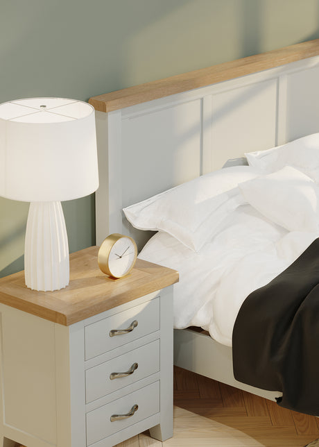 3 Drawer Bedside (WPT001 - MOON GREY)