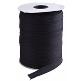 Black Continuous Zip (All Sizes & Colours)