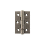 Atlantic CE Fire Rated Grade 7 Ball Bearing Hinges 3" x 2" x 2mm - Distressed Silver - Pair