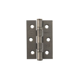 Atlantic CE Fire Rated Grade 7 Ball Bearing Hinges 3" x 2" x 2mm - Matt Gun Metal - Pair