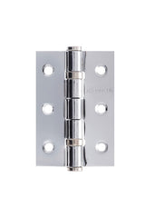 Atlantic CE Fire Rated Grade 7 Ball Bearing Hinges 3" x 2" x 2mm - Polished Stainless Steel - Pair