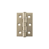 Atlantic CE Fire Rated Grade 7 Ball Bearing Hinges 3" x 2" x 2mm - Satin Nickel - Pair