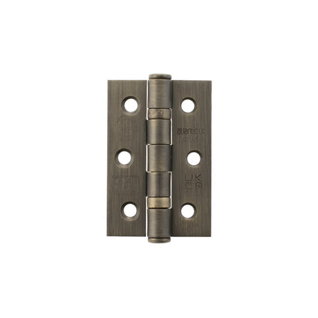 Atlantic CE Fire Rated Grade 7 Ball Bearing Hinges 3" x 2" x 2mm - Urban Bronze - Pair