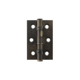 Atlantic CE Fire Rated Grade 7 Ball Bearing Hinges 3" x 2" x 2mm - Urban Dark Bronze - Pair