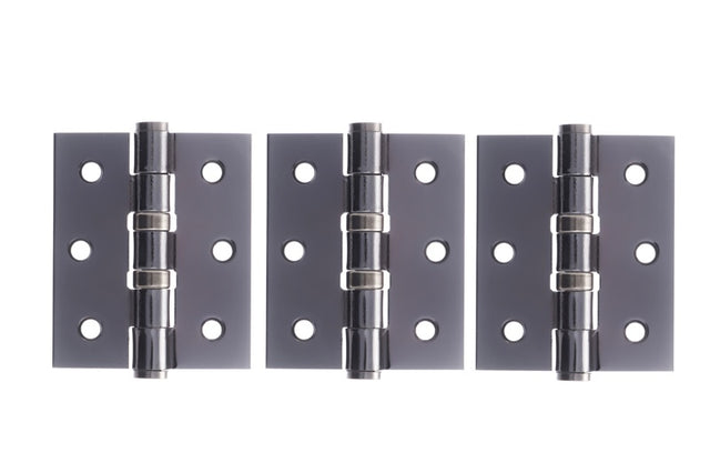 Atlantic Ball Bearing Hinges 3" x 2.5" x 2.5mm set of 3 - Black Nickel - Set of 3