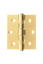 Atlantic Ball Bearing Hinges 3" x 2.5" x 2.5mm - Polished Brass - Pair