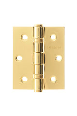 Atlantic Ball Bearing Hinges 3" x 2.5" x 2.5mm - Polished Brass - Pair