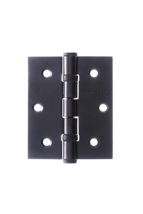 Atlantic Ball Bearing Hinges 3" x 2.5" x 2.5mm - Matt Black - Pair