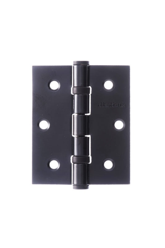 Atlantic Ball Bearing Hinges 3" x 2.5" x 2.5mm - Matt Black - Pair