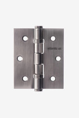 Atlantic Ball Bearing Hinges 3" x 2.5" x 2.5mm - Matt Gun Metal - Pair