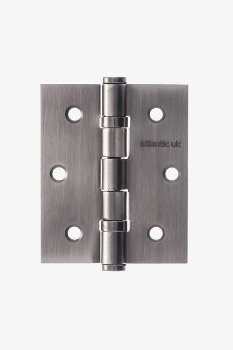 Atlantic Ball Bearing Hinges 3" x 2.5" x 2.5mm - Matt Gun Metal - Pair